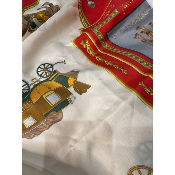 Celine Vintage Silk Scarf – “Messageries et Diligences” Print - Picture 3 of 7